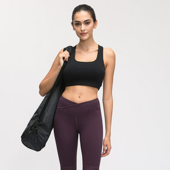 Contrast-panel Sports Bra