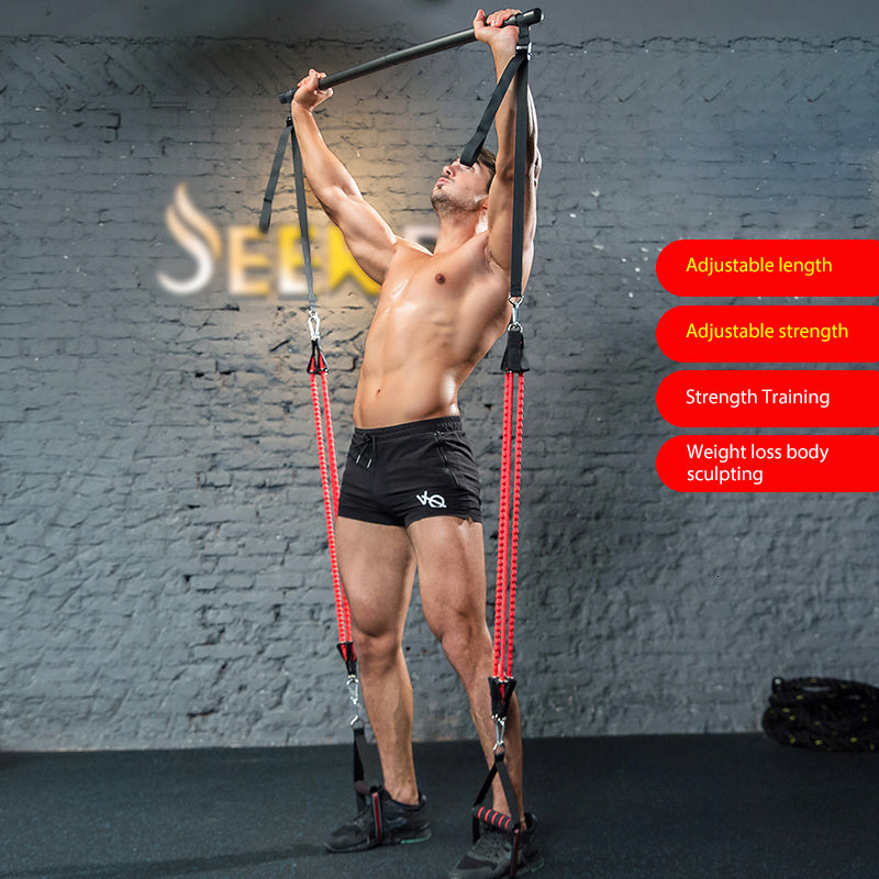 Resistance Bands With Bar